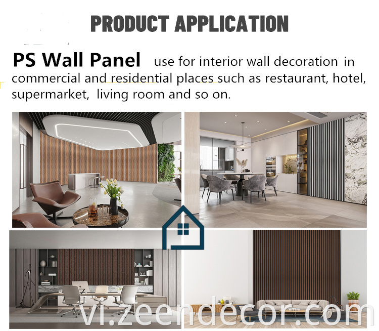 Eco Friendly Interior Wall Cladding.PS Mouldings Wall Panel.Alternative Wood Wall Cladding.